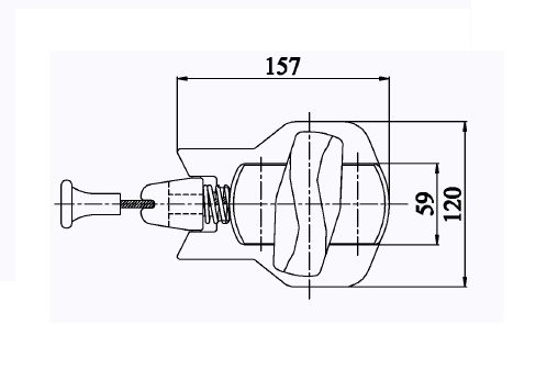 Semi-automatic twist lock
