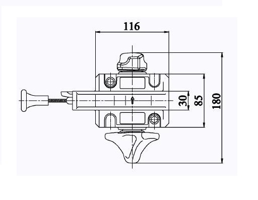 Semi-automatic twist lock