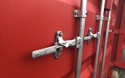 ISO container door lock